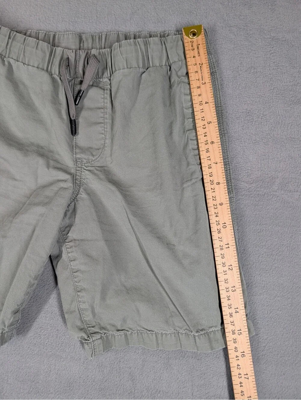 Polo Ralph Lauren Boys M 10 12 Gray Pony Pull On Shorts Cotton Casual Preppy